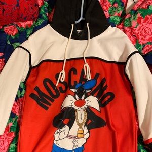Moschino Sylvester looney tunes sweater dress